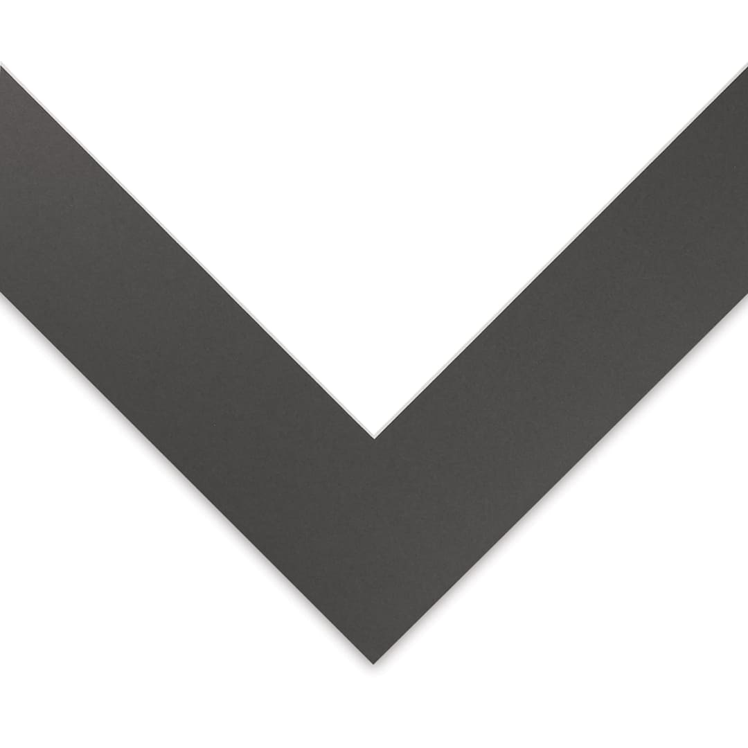 Open in modal - Blick Pre-Cut Mat - Cinder, 18" x 24" (11-3/4" x 17-3/4" Opening)