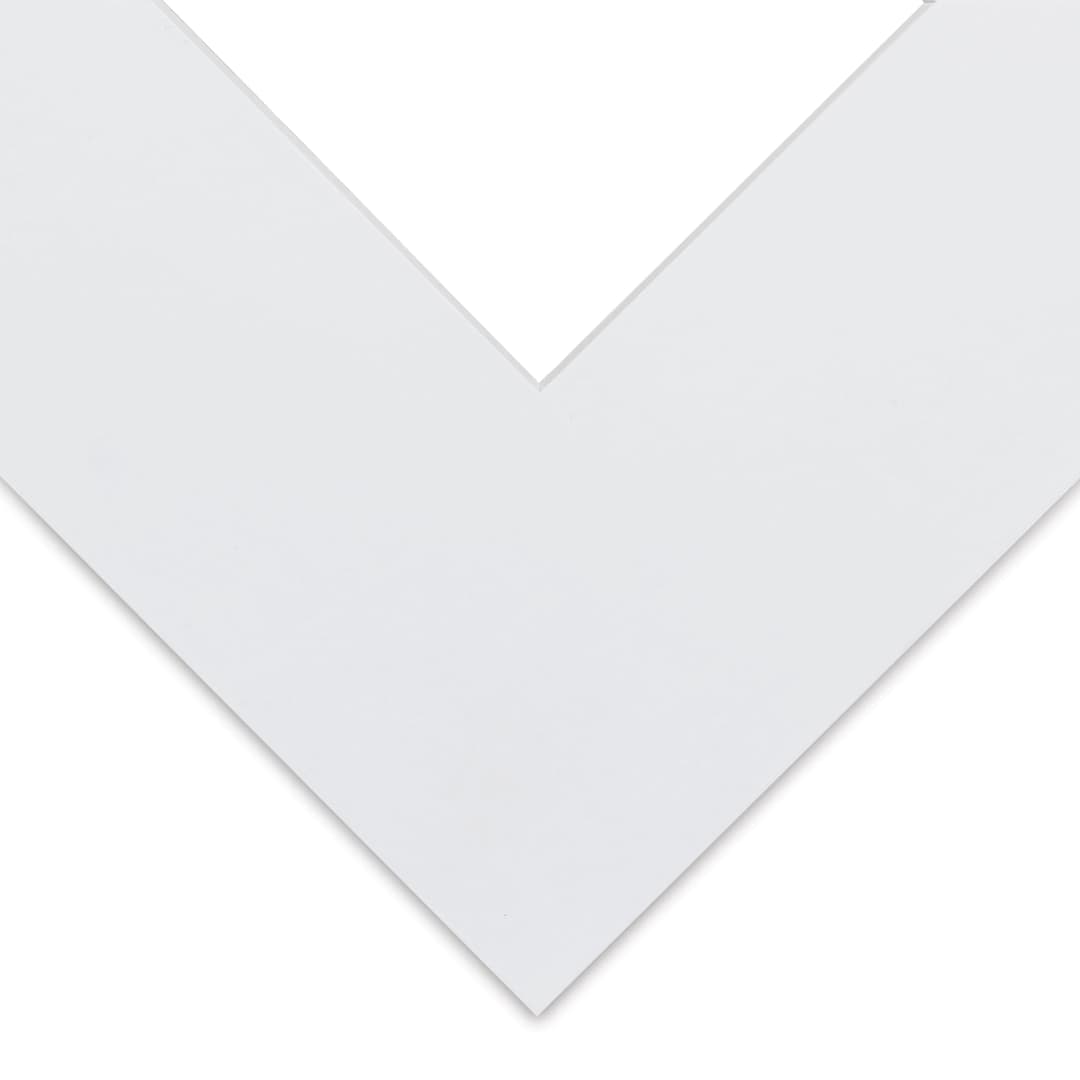 Open in modal - Blick Pre-Cut Mat - Manor White, 10" x 10" (3-3/4" x 3-3/4" Opening)