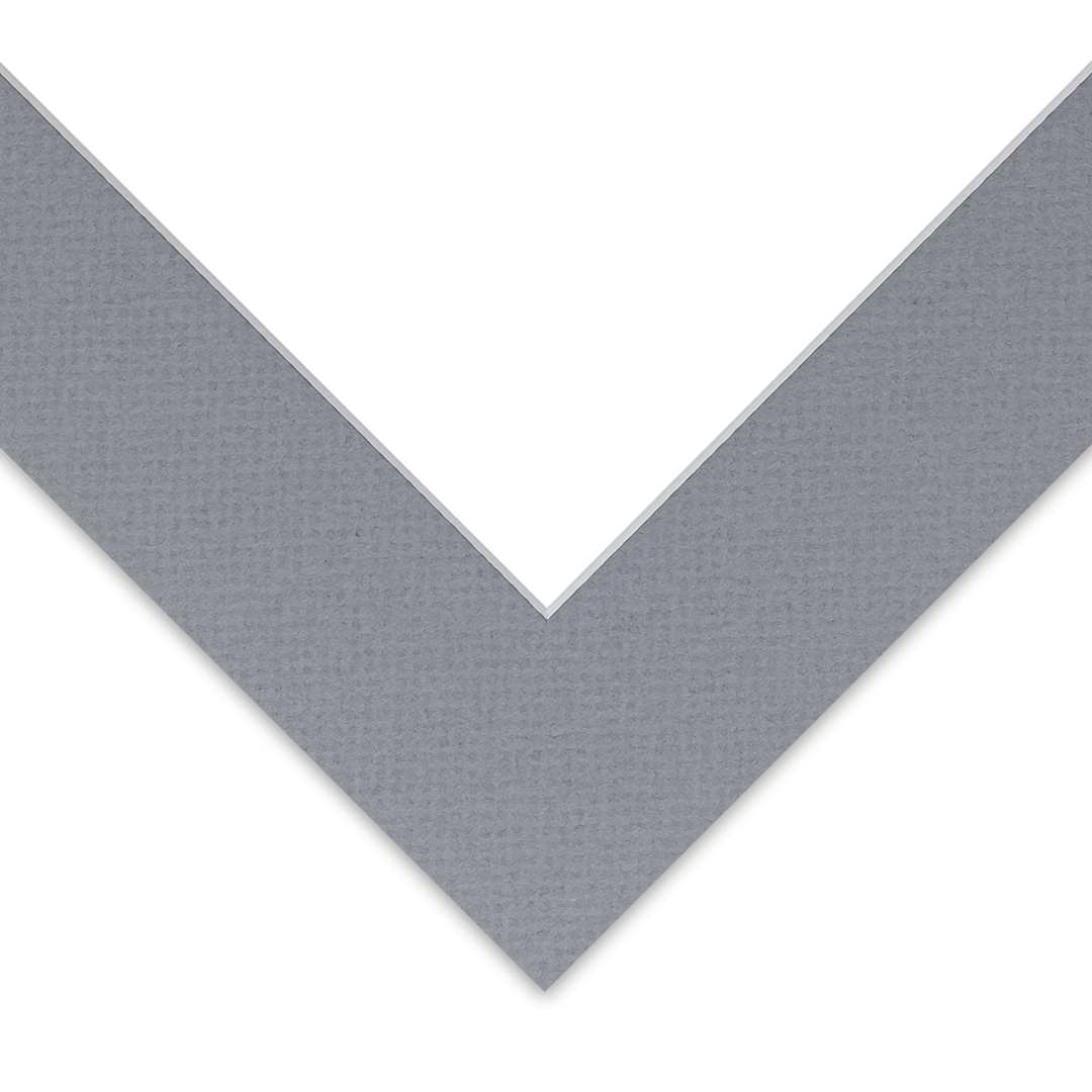 Open in modal - Blick Pre-Cut Mat Single - Bar Harbor Gray, 9" x 12" (5-1/2" x 8-1/2" Opening)