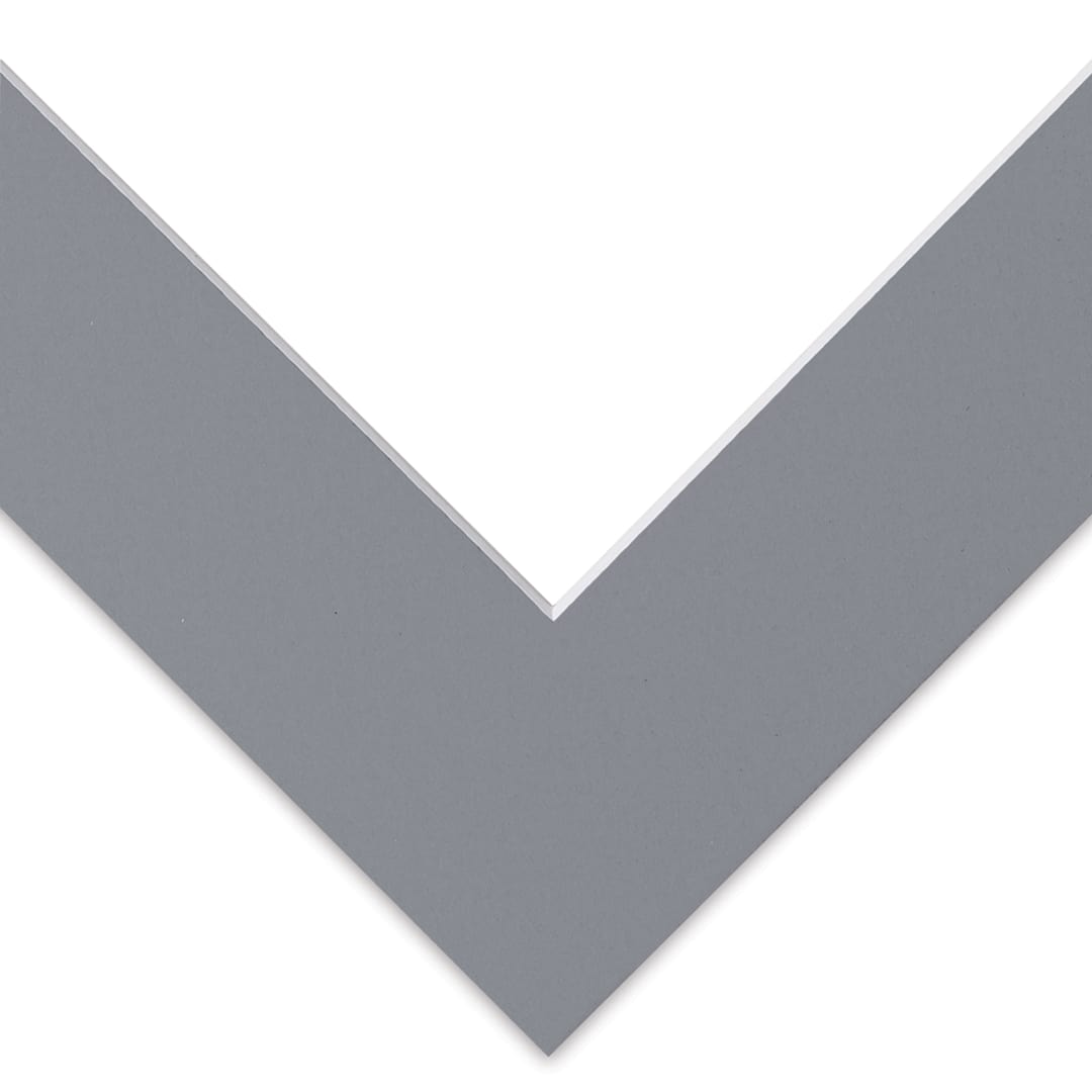 Open in modal - Blick Pre-Cut Mat - Bar Harbor Gray, 8" x 10" (4-1/2" x 6-1/2" Opening)