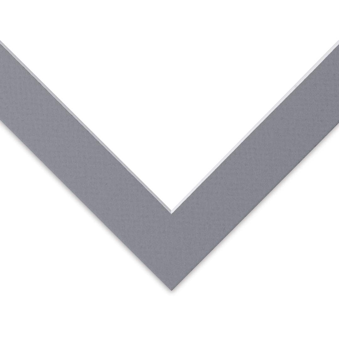 Open in modal - Blick Pre-Cut Mat - Bar Harbor Gray, 8" x 10" (5-3/4" x 7-3/4" Opening)