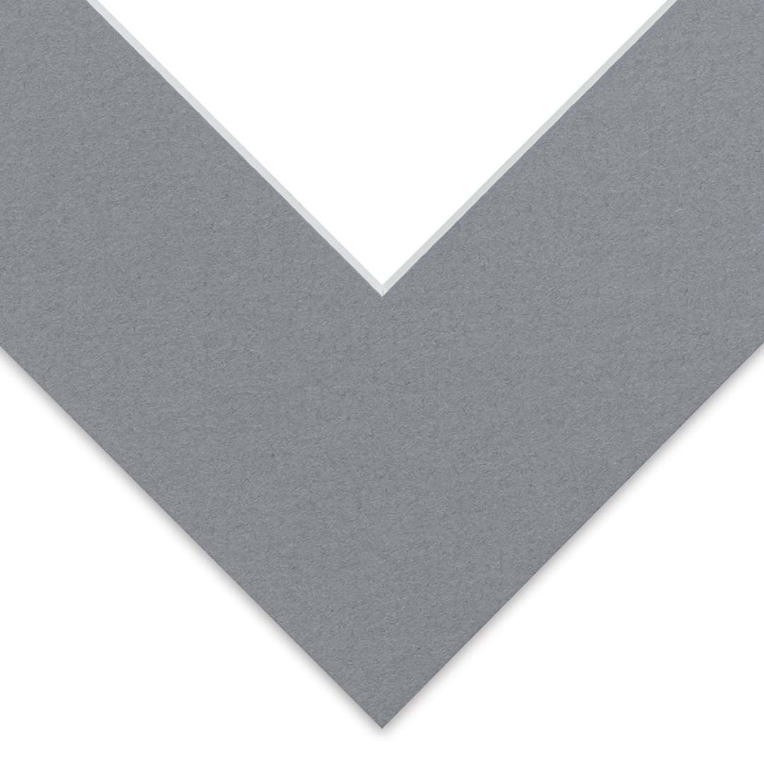 Open in modal - Blick Pre-Cut Mat - Bar Harbor Gray, 8" x 10" (3-3/4" x 5-3/4" Opening)