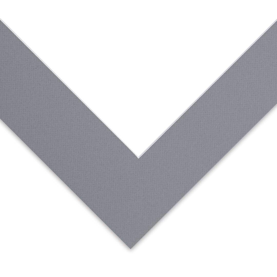 Open in modal - Blick Pre-Cut Mat - Bar Harbor Gray, 16" x 20" (10-1/2" x 13-1/2" Opening)