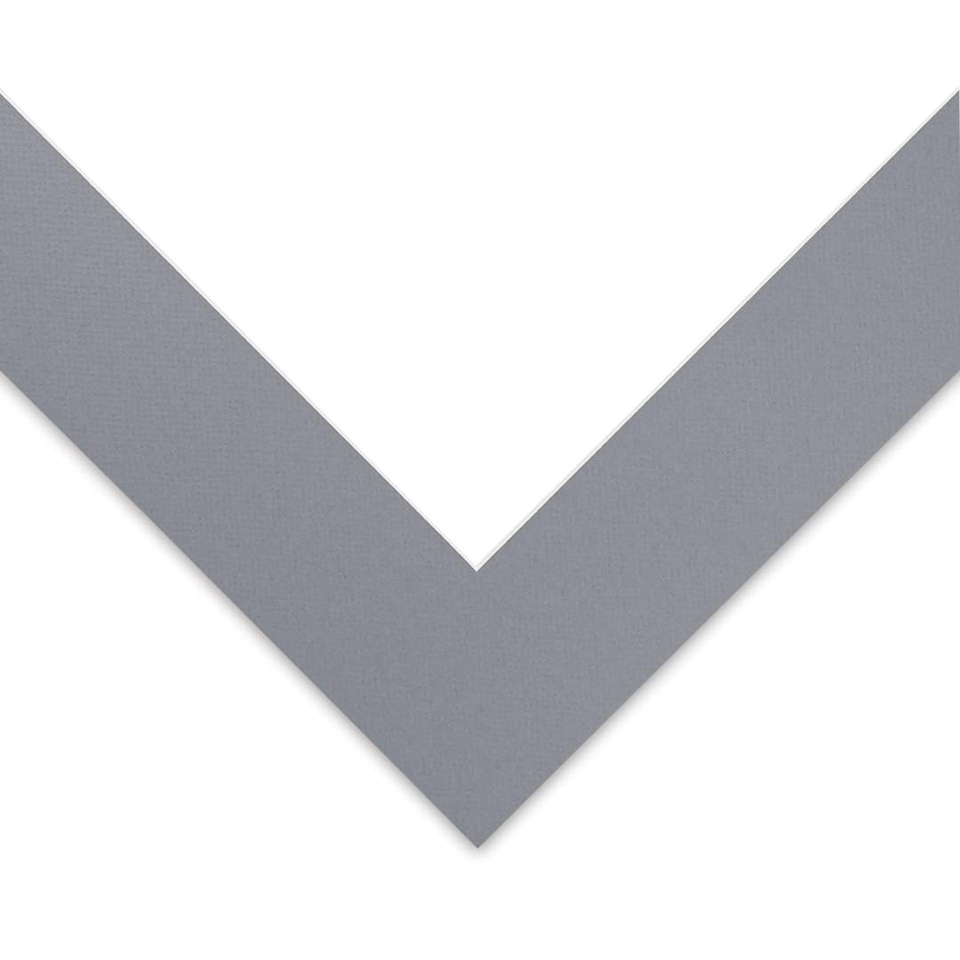 Open in modal - Blick Pre-Cut Mat - Bar Harbor Gray, 18" x 24" (11-3/4" x 17-3/4" Opening)