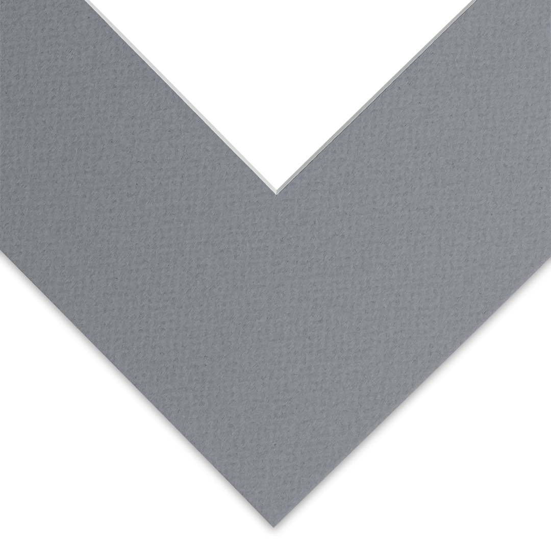 Open in modal - Blick Pre-Cut Mat - Bar Harbor Gray, 10" x 10" (3-3/4" x 3-3/4" Opening)