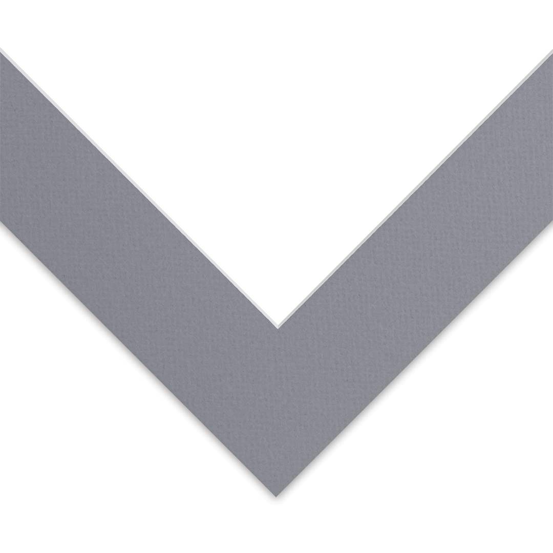 Open in modal - Blick Pre-Cut Mat - Bar Harbor Gray, 12" x 12" (7-3/4" x 7-3/4" Opening)