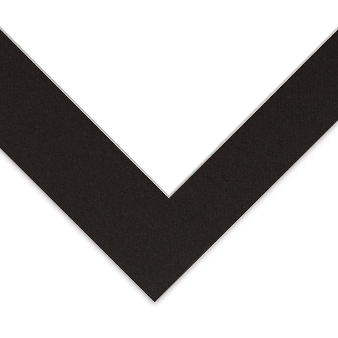 Open in modal - Blick Pre-Cut Mat - Raven Black, 11" x 14" (7-1/2" x 9-1/2" Opening)