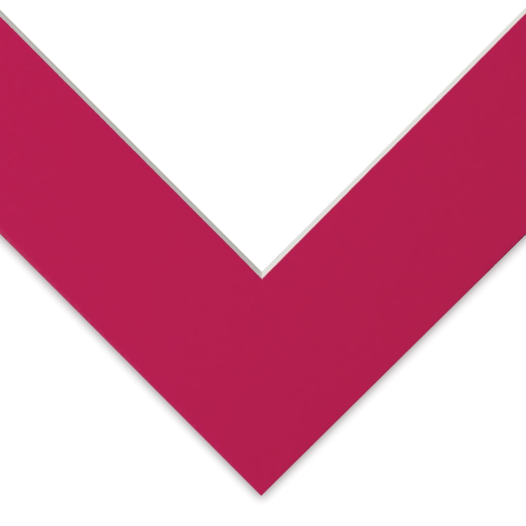 Open in modal - Blick Pre-Cut Mat - Deep Red, 8" x 10" (4-1/2" x 6-1/2" Opening)