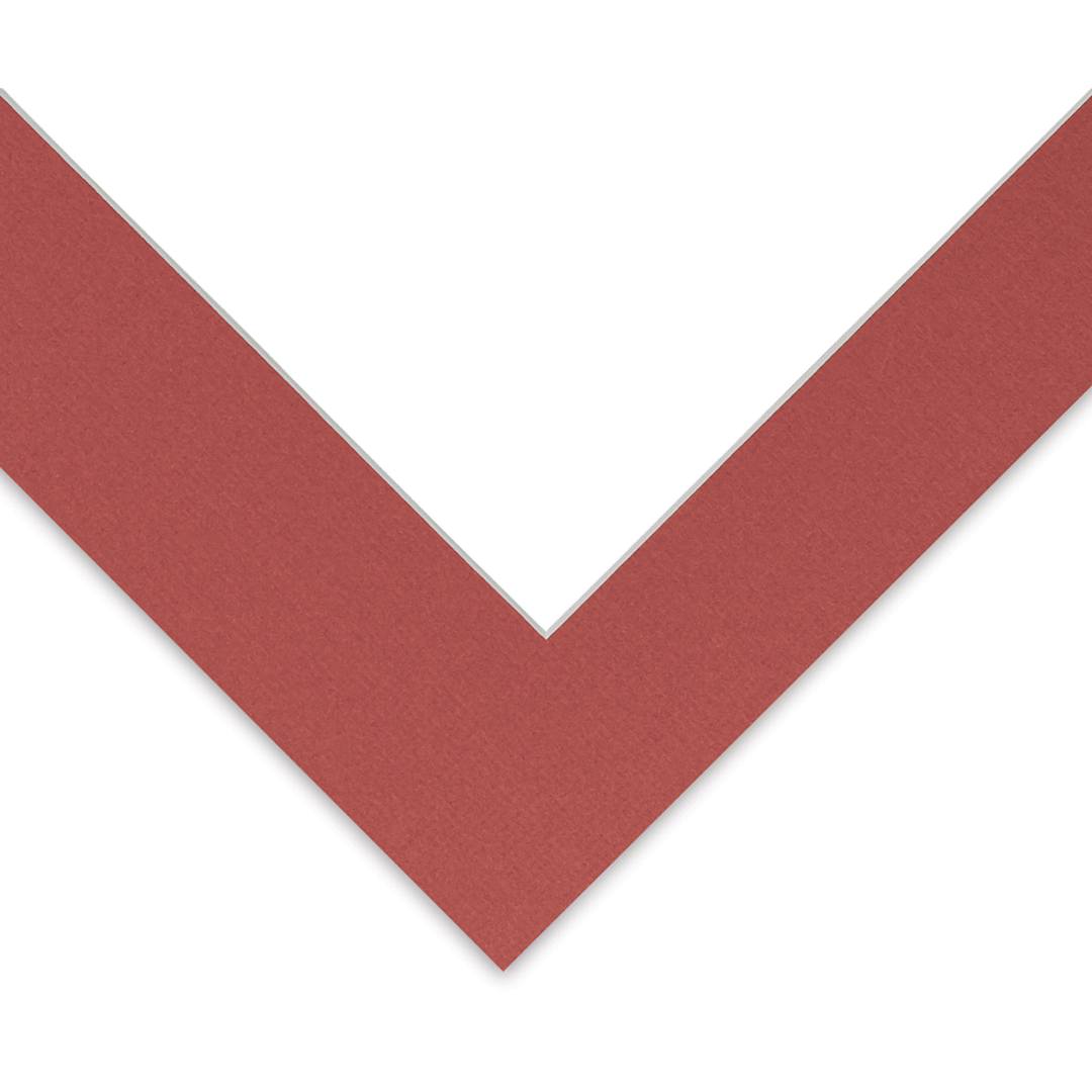 Open in modal - Blick Pre-Cut Mat - Williamsburg Red, 11" x 14" (7-1/2" x 9-1/2" Opening)
