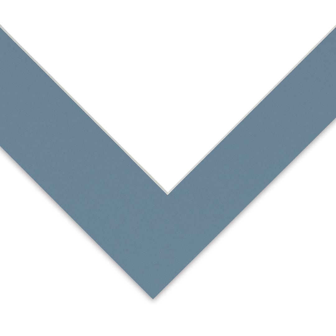 Open in modal - Blick Pre-Cut Mat - Biscay Blue, 11" x 14" (7-1/2" x 9-1/2" Opening)