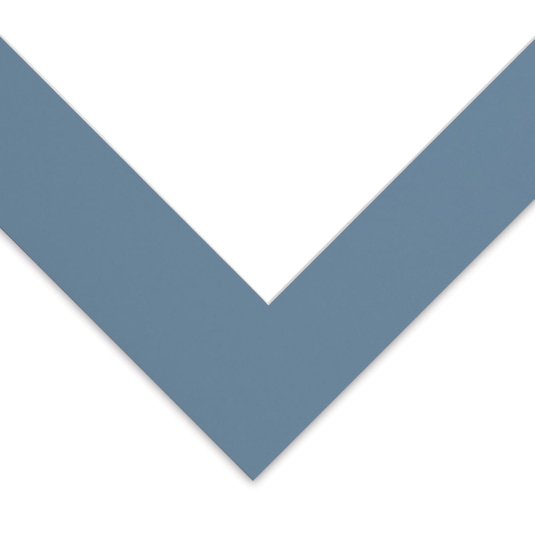 Open in modal - Blick Pre-Cut Mat - Biscay Blue, 16" x 20" (10-1/2" x 13-1/2" Opening)