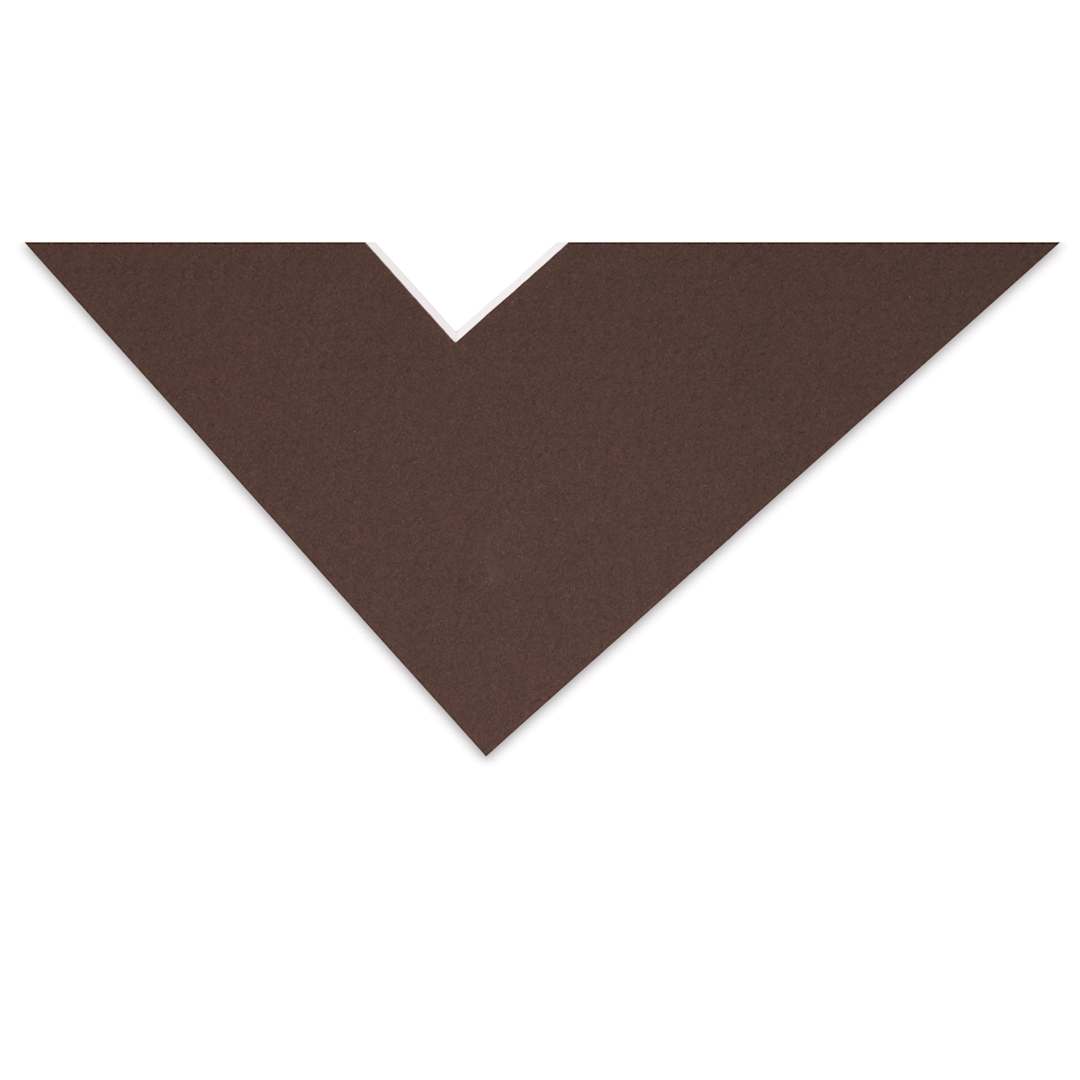 Open in modal - Blick Pre-Cut Mat - Weatherwood, 12" x 16" (8-1/2" x 11-1/2" Opening), corner