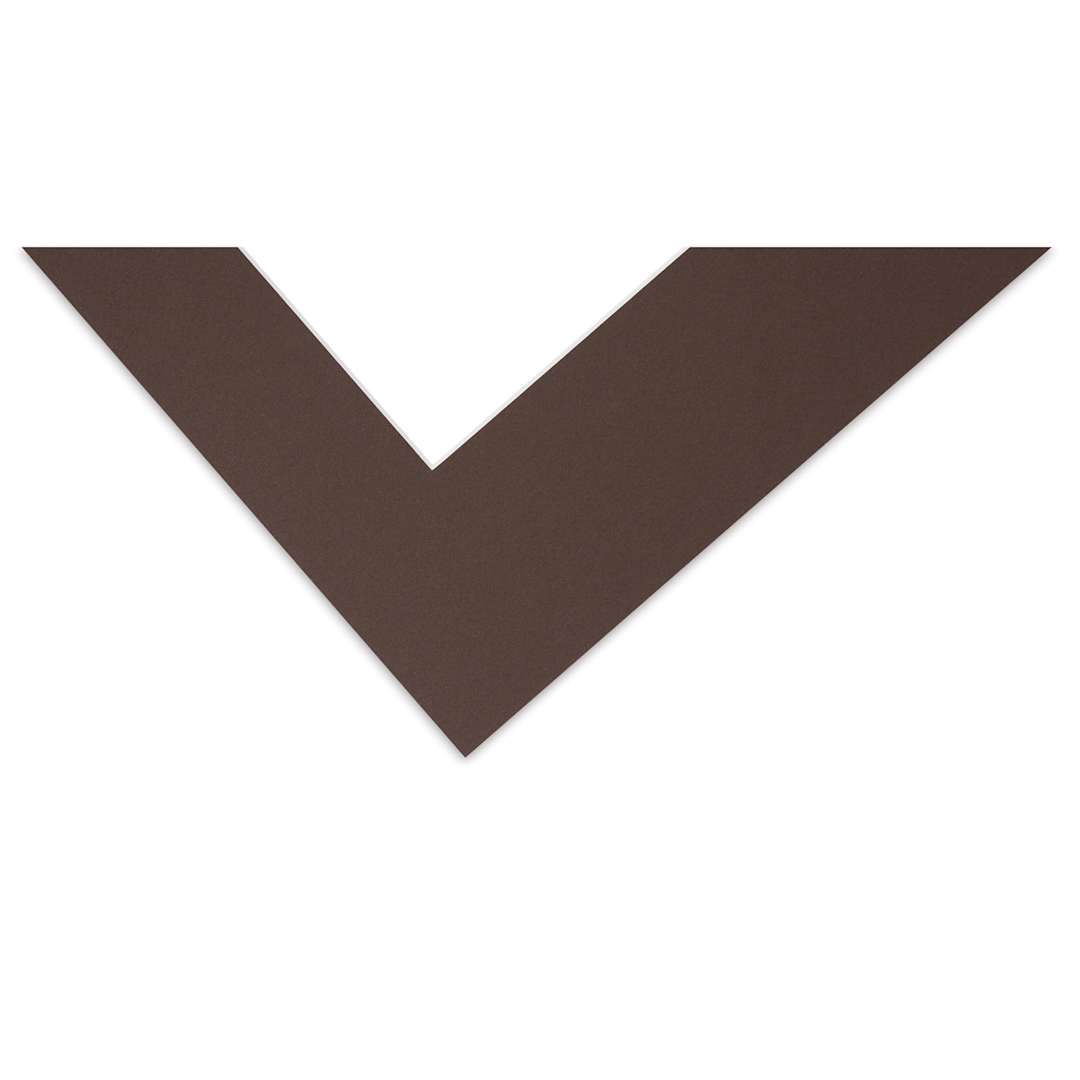 Open in modal - Blick Pre-Cut Mat - Weatherwood, 18" x 24" (13-1/2" x 17-1/2" Opening), corner