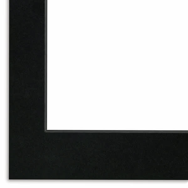 Open in modal - Crescent Select Conservation Solids Pre-Cut Mat - Deep Black, 8 ply, 11" x 14"
