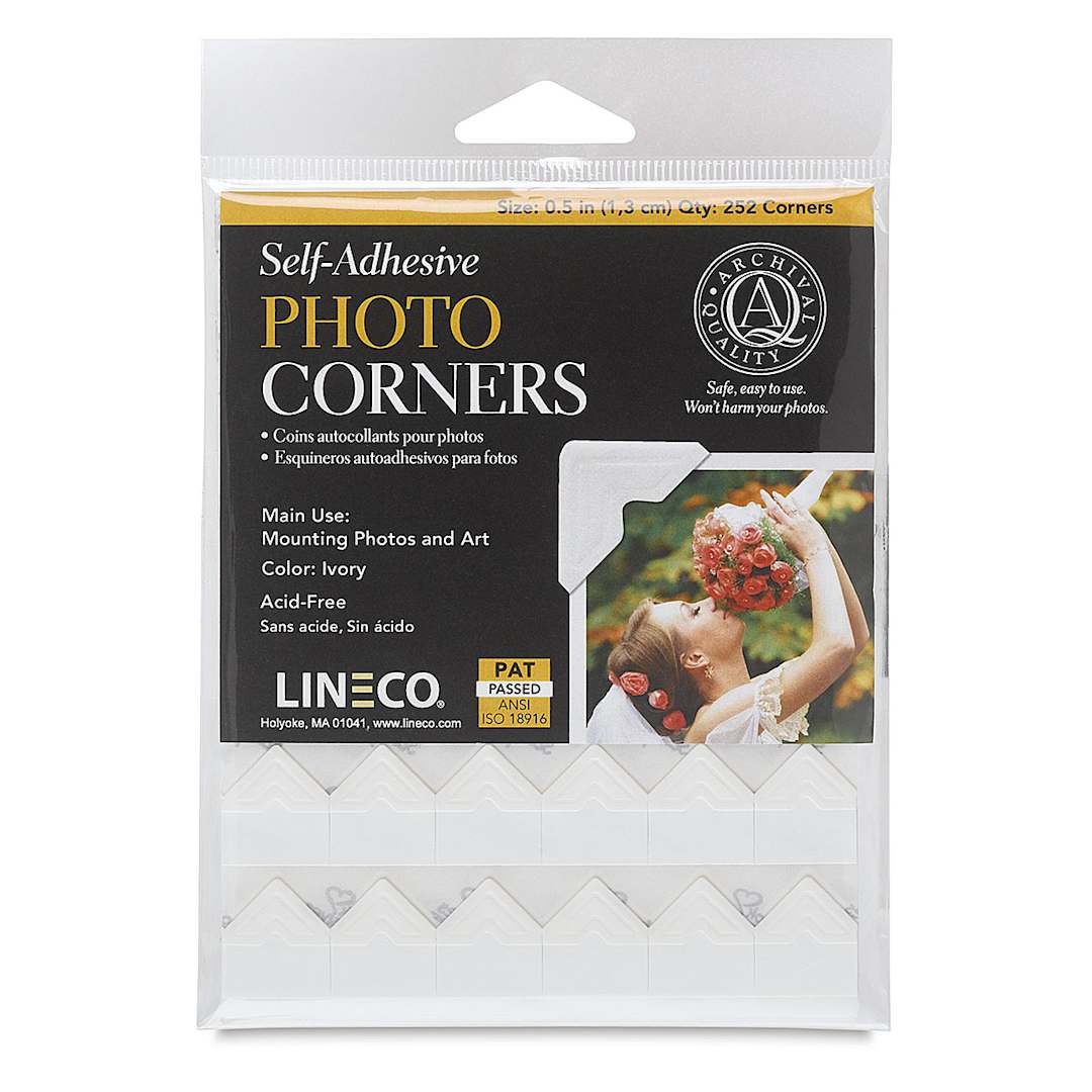 Open in modal - Lineco Mounting Corners - 1/2", Ivory, Pkg of 252