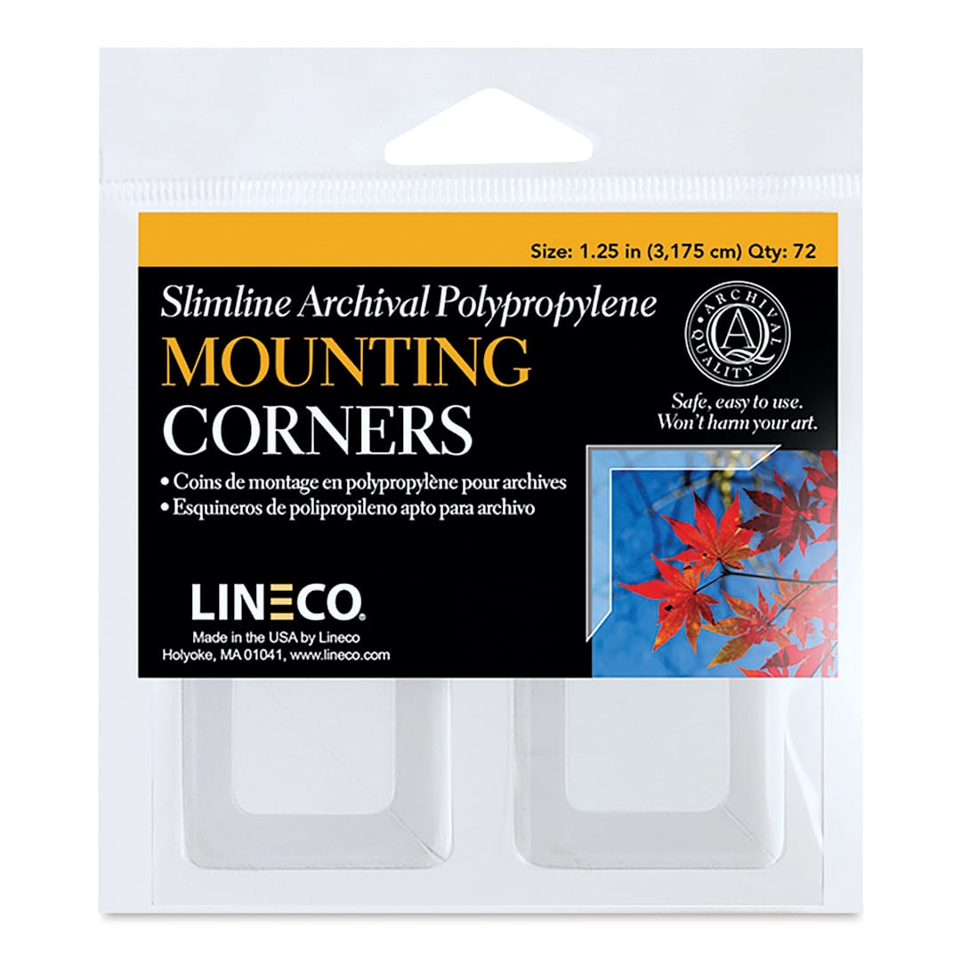 Open in modal - Lineco Photo Corners - 1-1/4", Clear, Pkg of 72