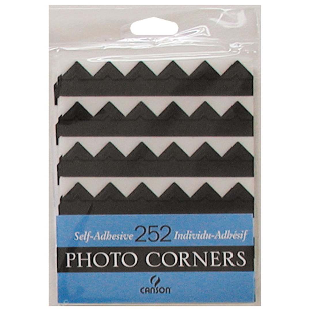 Open in modal - Self-Adhesive Photo Corner Sheets Black - Peggable