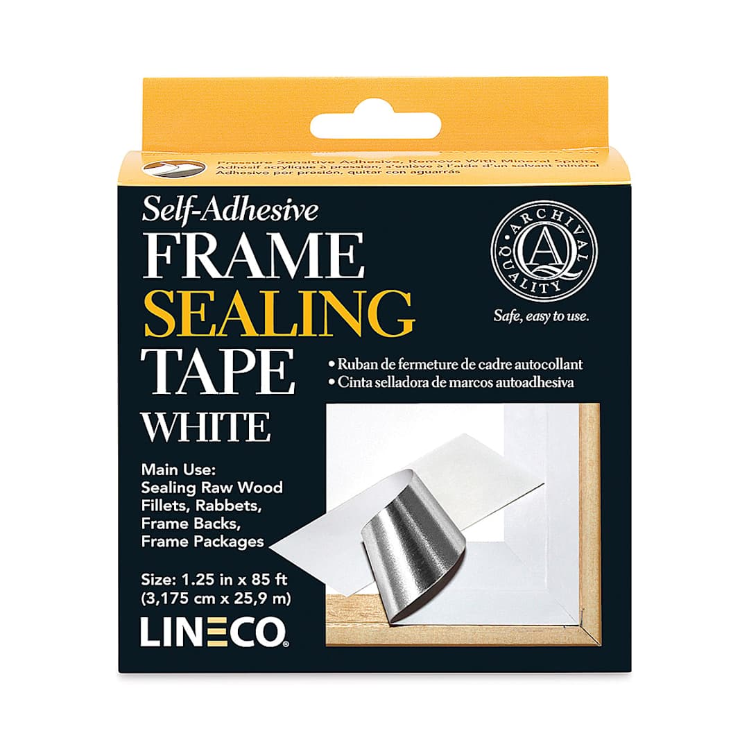 Open in modal - Lineco Frame Sealing Tape - 1 1/4" x 85 ft, White
