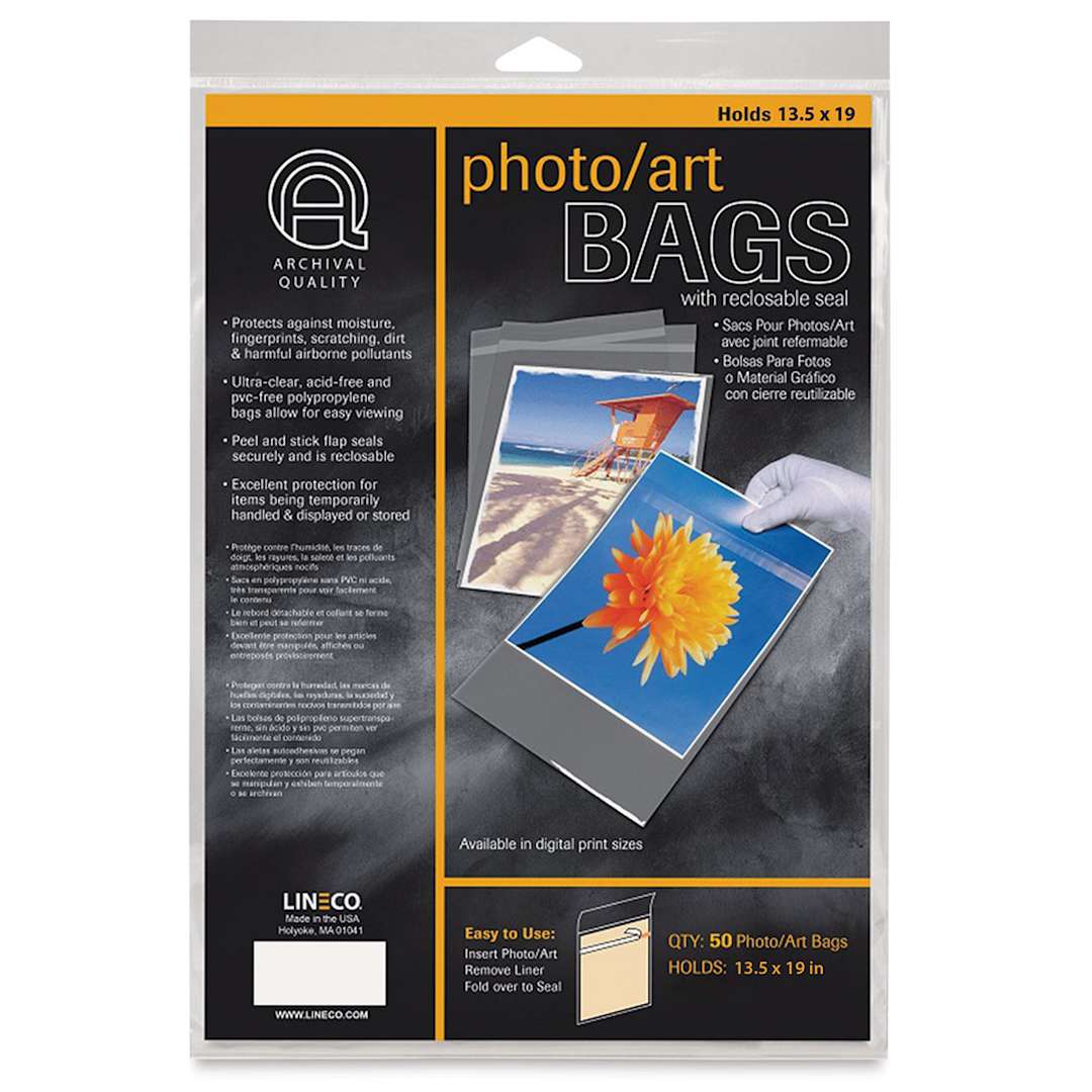 Open in modal - Lineco Photo Art Bag Pack - 13-1/2" x 19", Pkg of 50