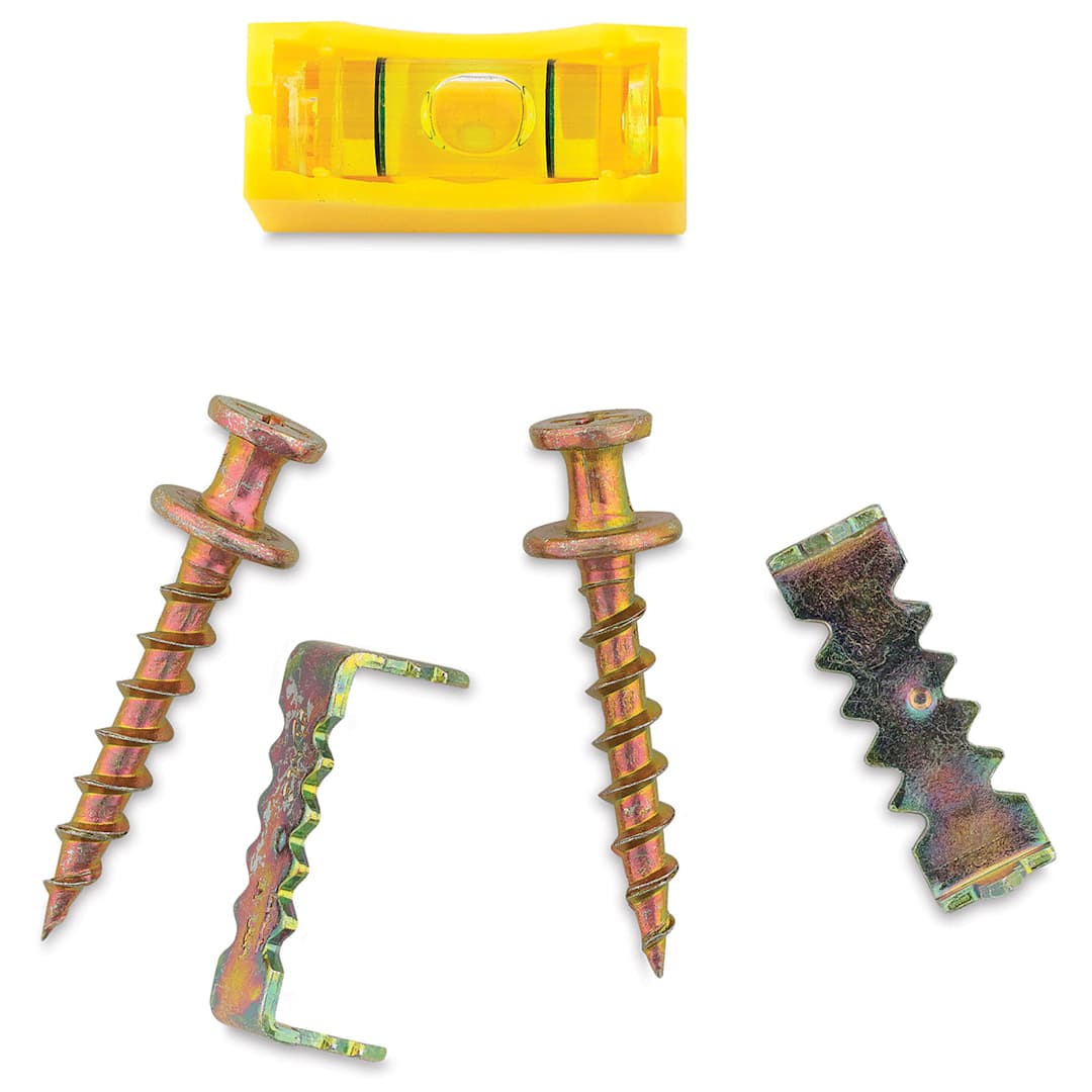 Open in modal - Hangman 60 Second Hanging Kit - Top view of components of 5 Piece Kit 