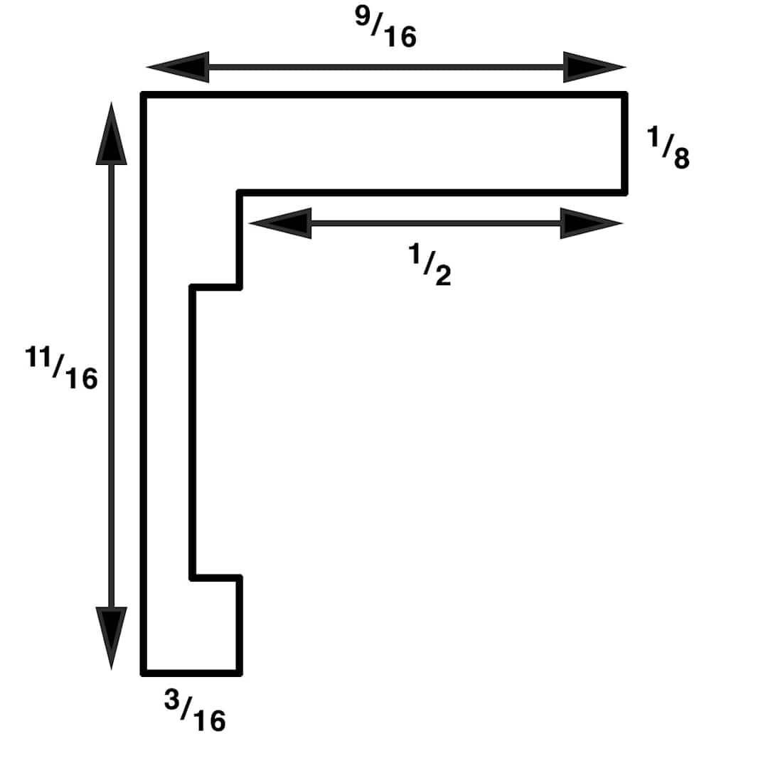 Open in modal - MCS Brushed Aluminum Frames - Dimensions 