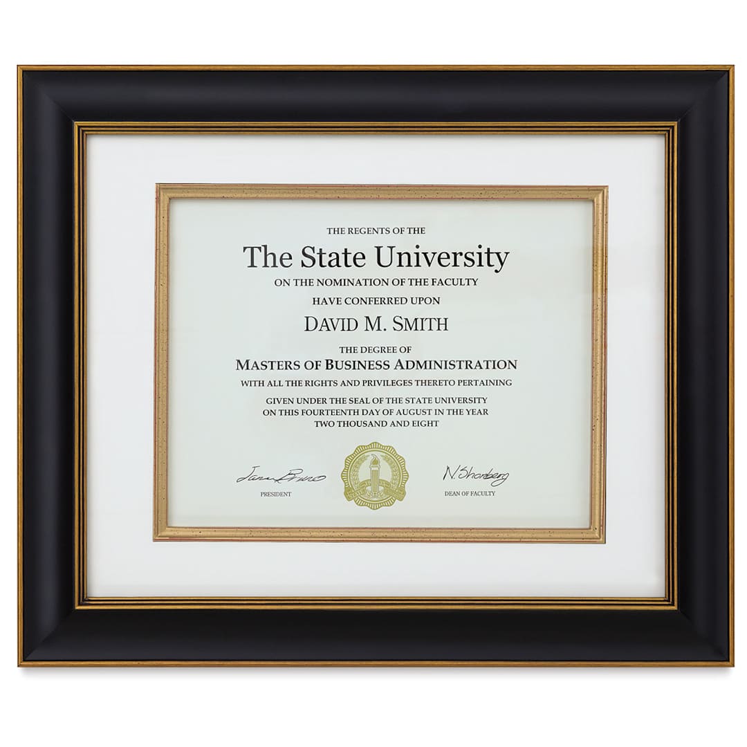 Open in modal - Nielsen Bainbridge Tuscan Wood Document Frame