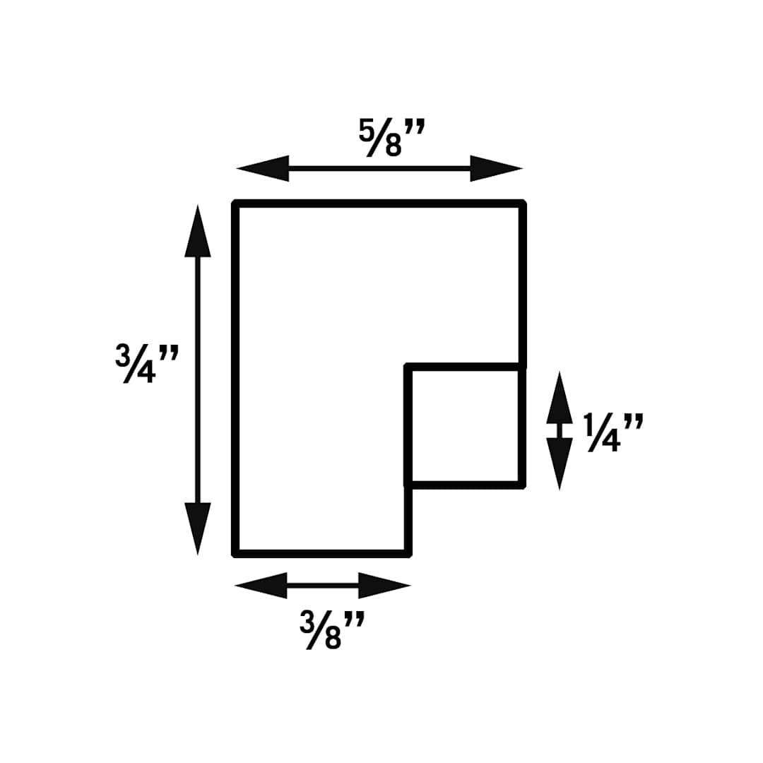 Open in modal - Nielsen Bainbridge Snap Float Frame - Drawing showing dimensions of frames
