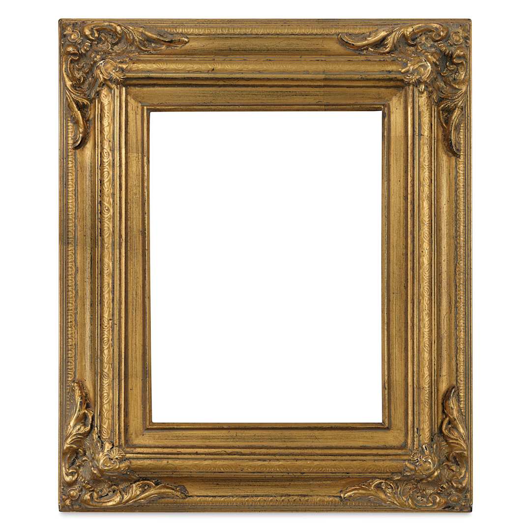 Open in modal - Blick Baroque Frame - Gold Leaf, 9" x 12", front