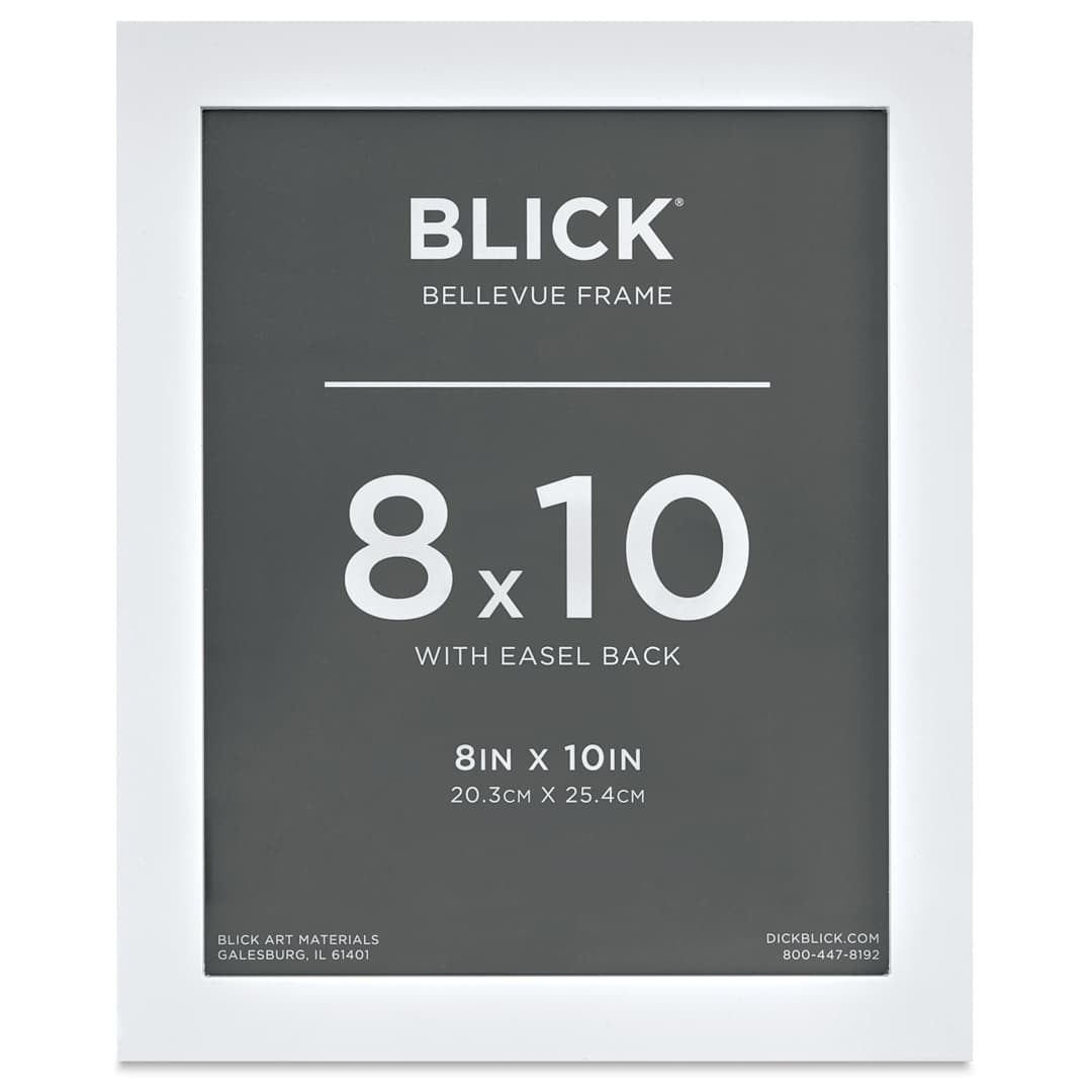 Open in modal - Blick Bellevue Frame - White, 8" x 10", front of frame