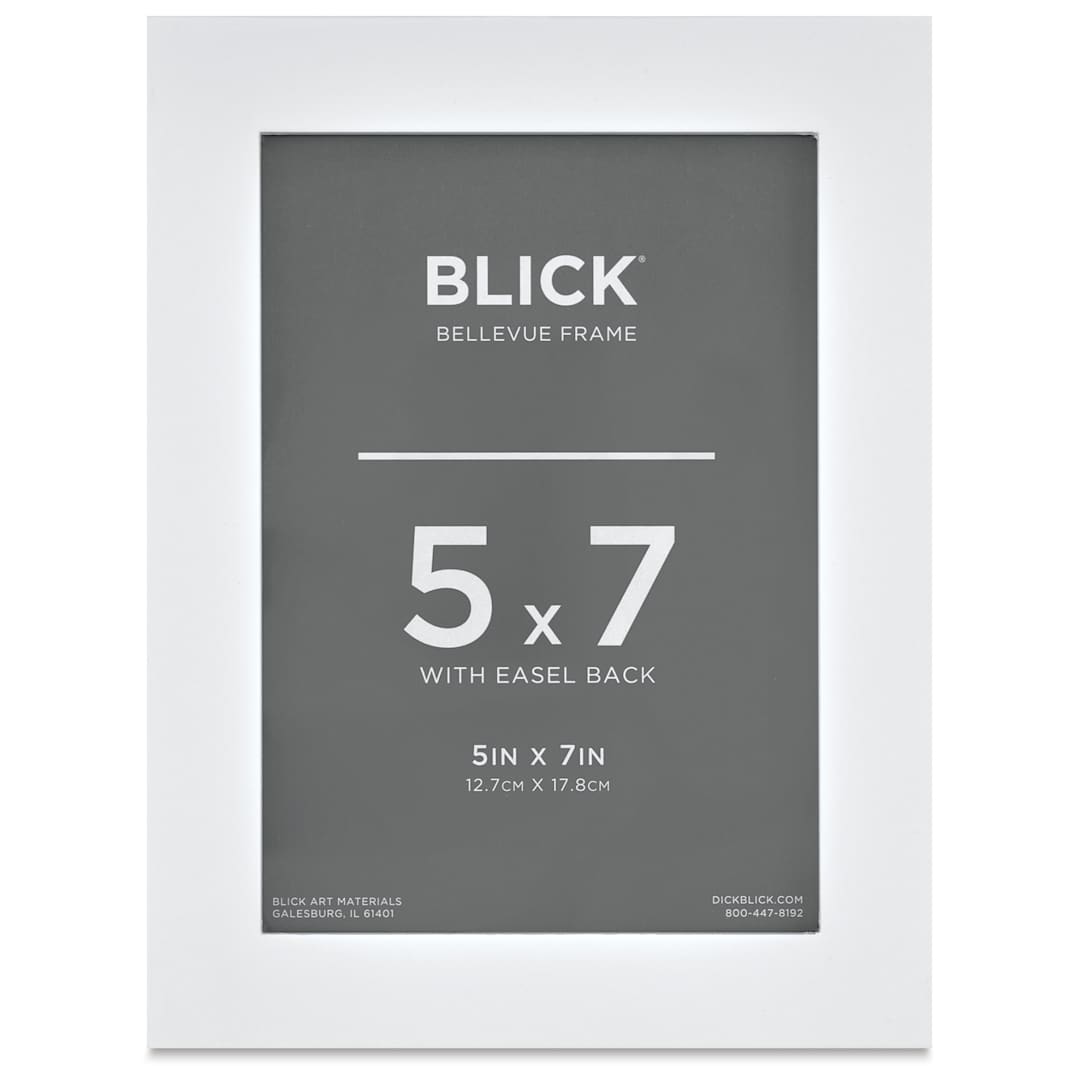 Open in modal - Blick Bellevue Frame - White, 5" x 7", front of frame