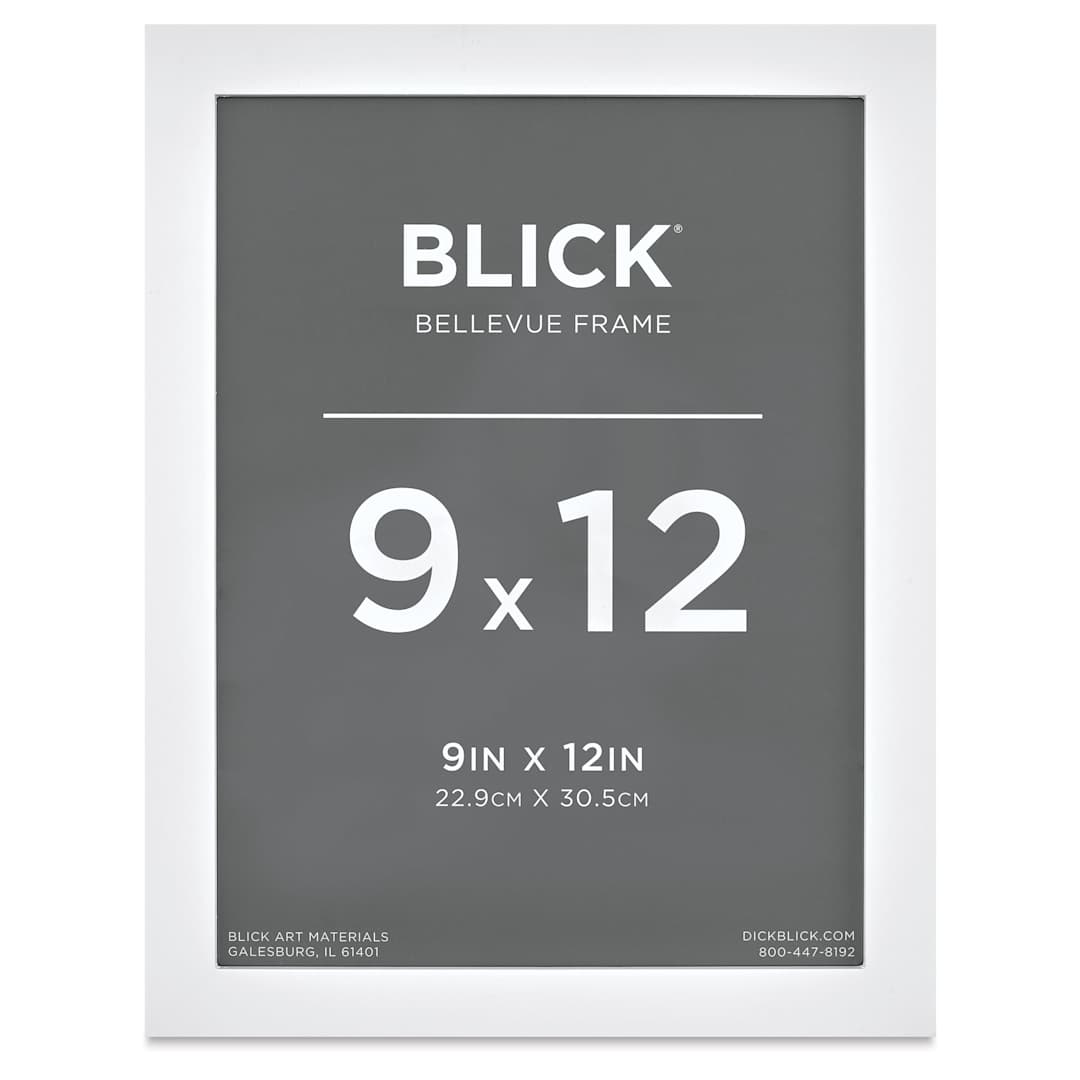 Open in modal - Blick Bellevue Frame - White, 9" x 12", front of frame