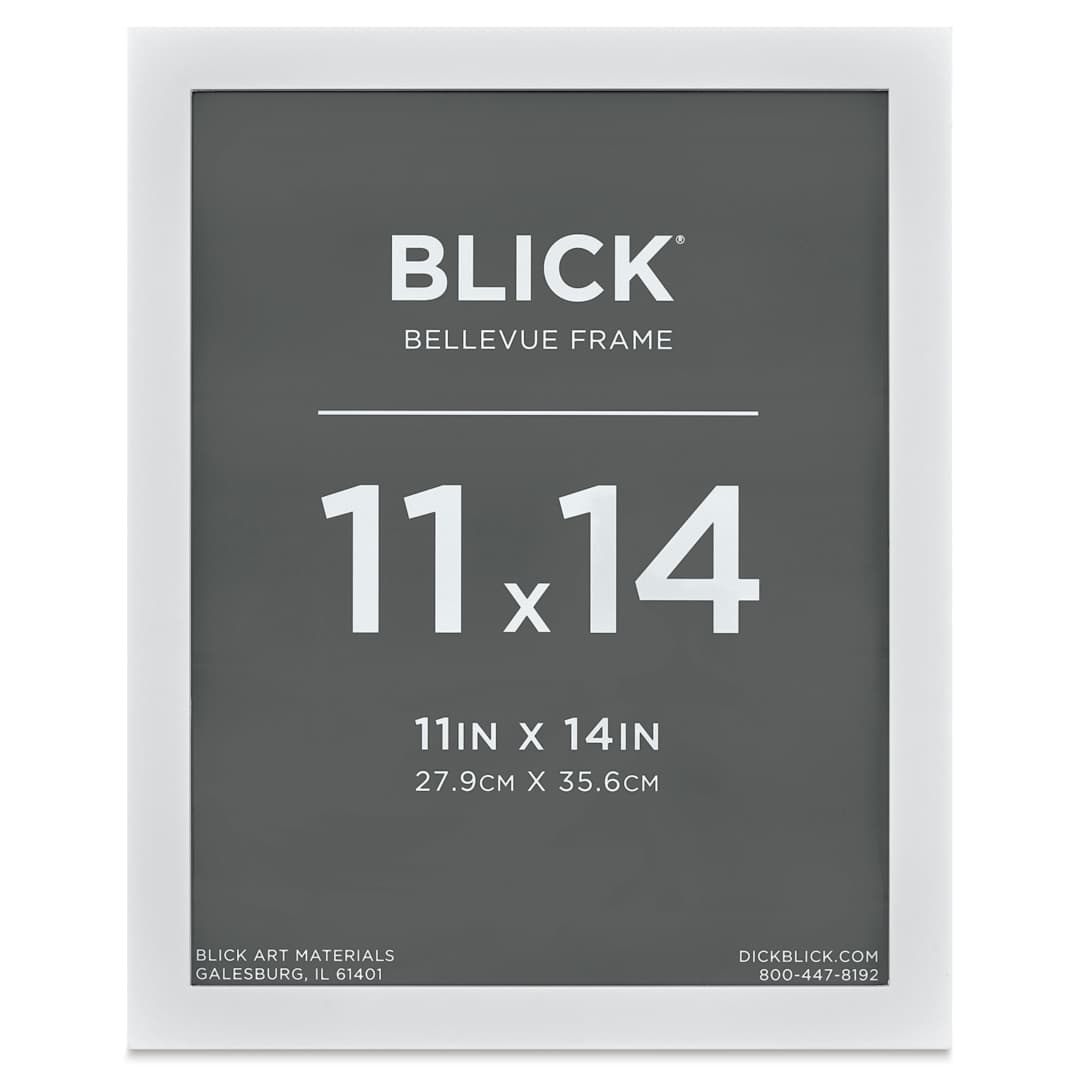 Open in modal - Blick Bellevue Frame - White, 11" x 14", front of frame