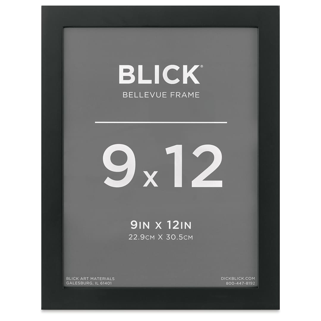 Open in modal - Blick Bellevue Frame - Black, 9" x 12", front of frame