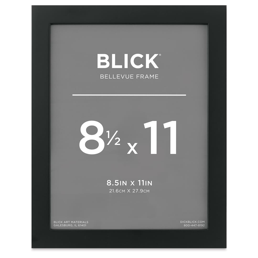 Open in modal - Blick Bellevue Frame - Black, 8-1/2" x 11", front of frame