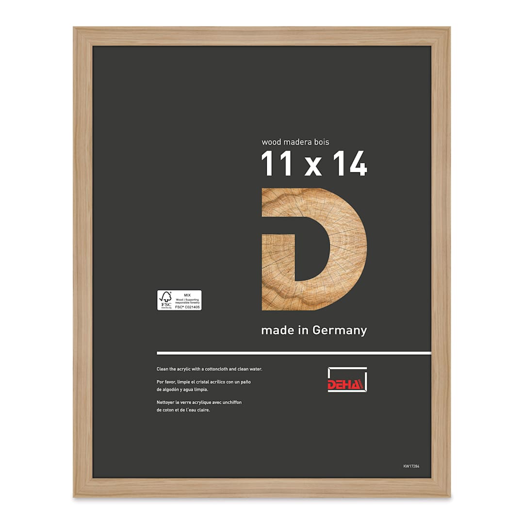 Open in modal - Deha Design Fontana Wood Frame - Natural Oak, 11" x 14"