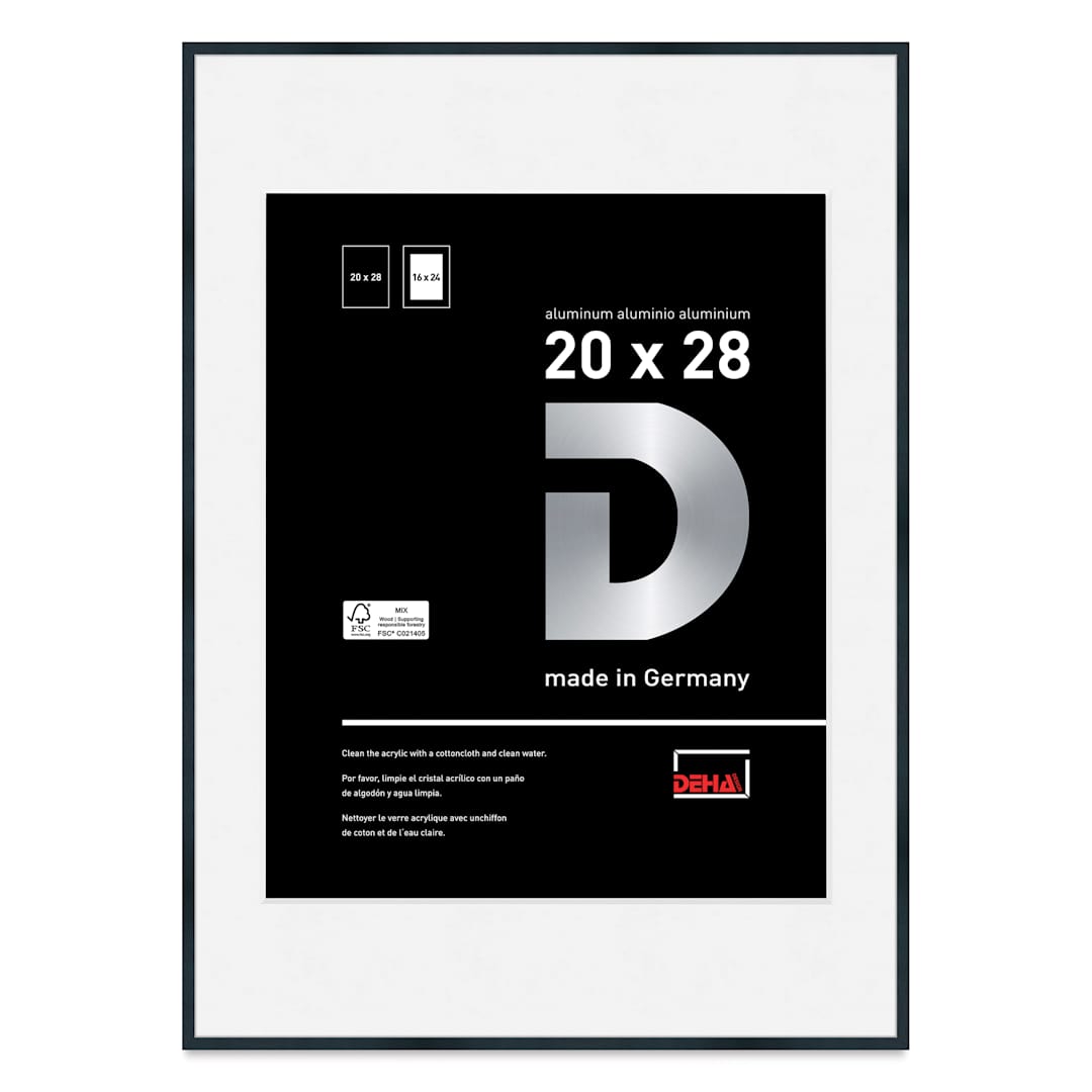 Open in modal - Deha Design Tribeca Frame - Black, 20" x 28", 16" x 24" Mat