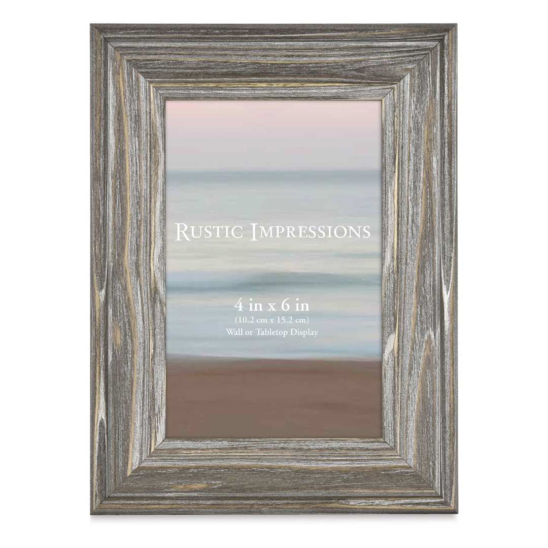 Open in modal - MCS Rustic Impressions Tabletop Frames - Front view of Aged Silver Frame
