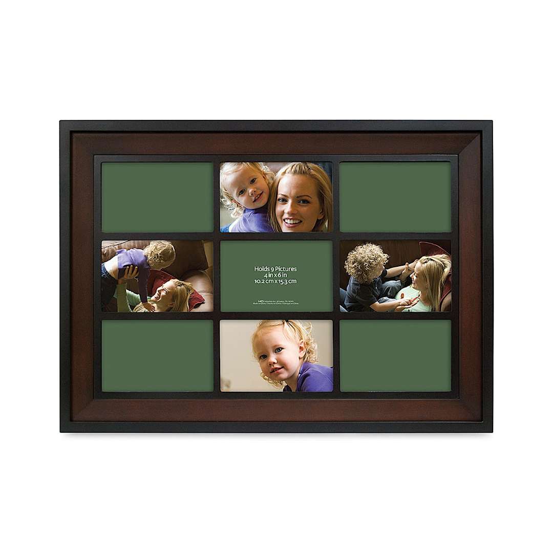 Open in modal - MCS Two Tone Frames - Front view of Large Frame with nine 4" x 6" sections
