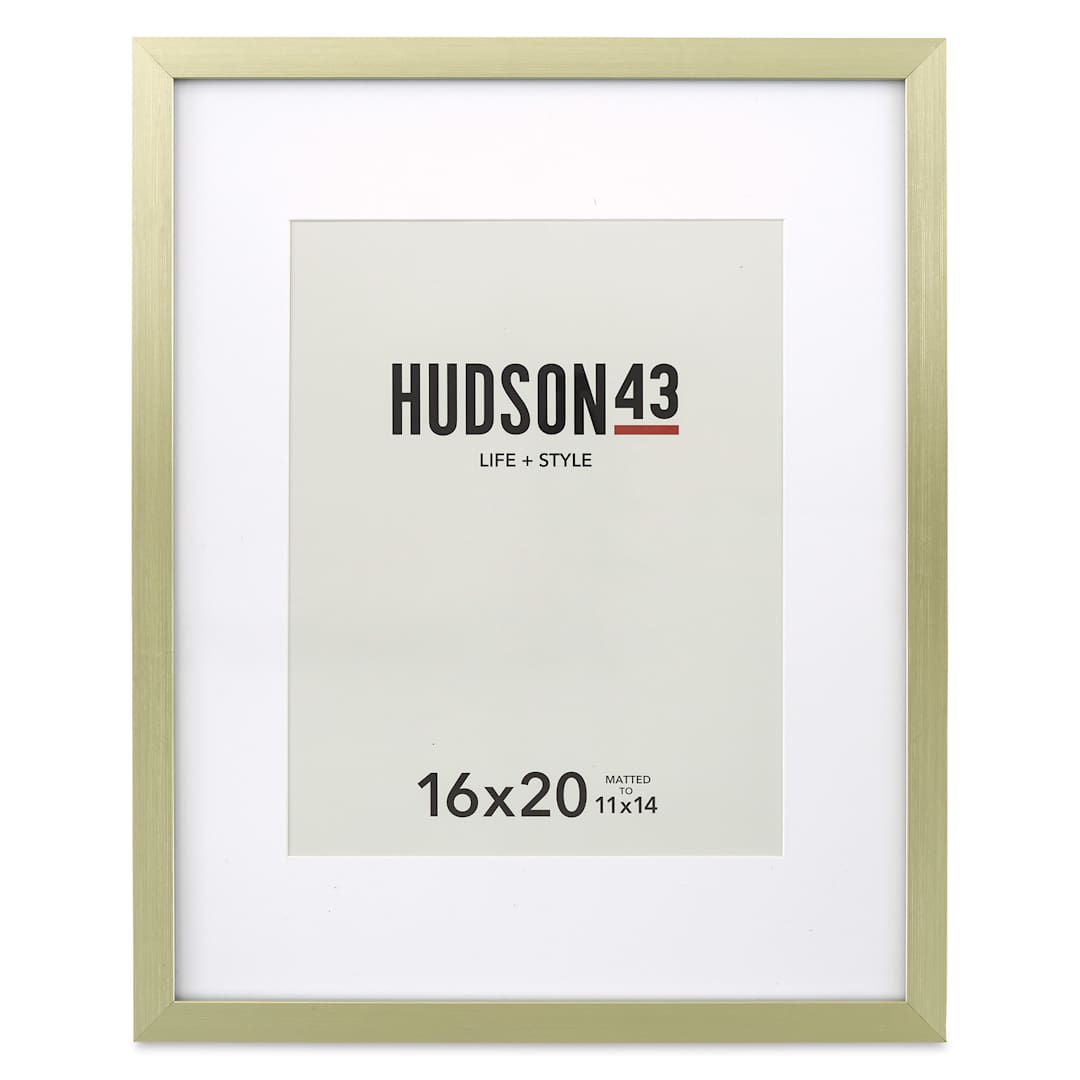 Open in modal - Hudson 43 Gallery Metallic Frames - Brass, 16" x 20" (Front of frame)