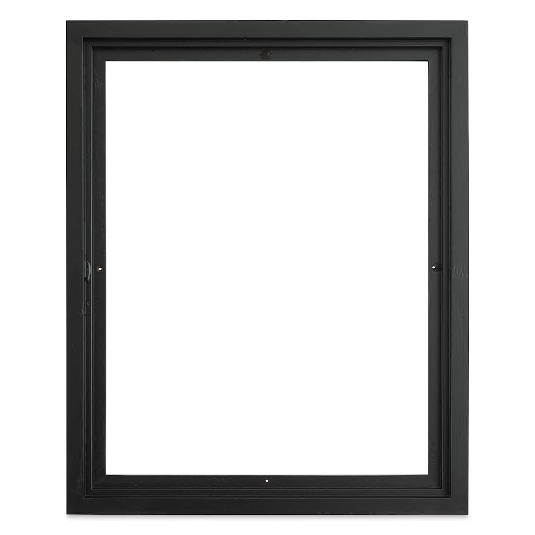 Open in modal - Blick Solid Wood Floater Frame - Black, 16" x 20", Front