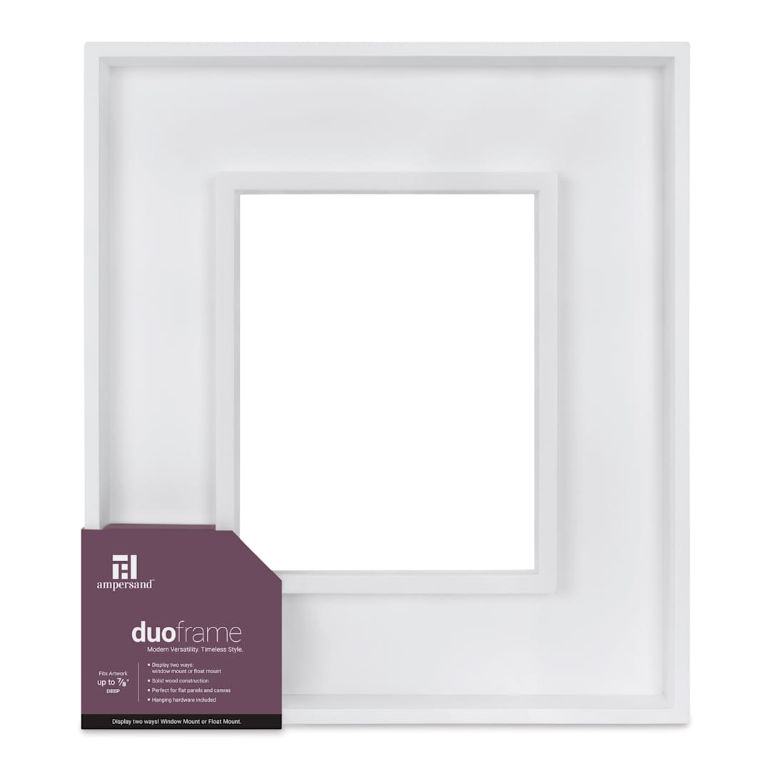 Open in modal - Ampersand DuoFrame - White, 8" x 10"