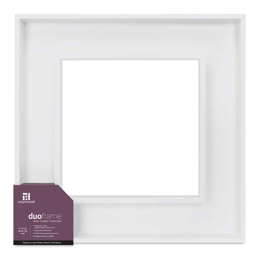 Open in modal - Ampersand DuoFrame - White, 12" x 12"