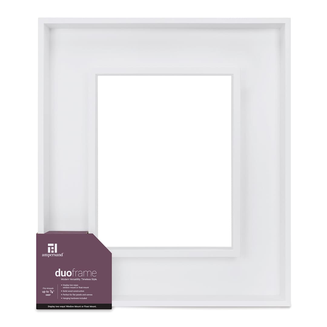 Open in modal - Ampersand DuoFrame - White, 9" x 12"