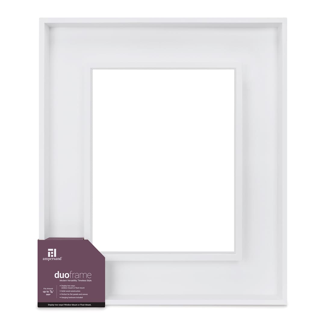 Open in modal - Ampersand DuoFrame - White, 11" x 14"
