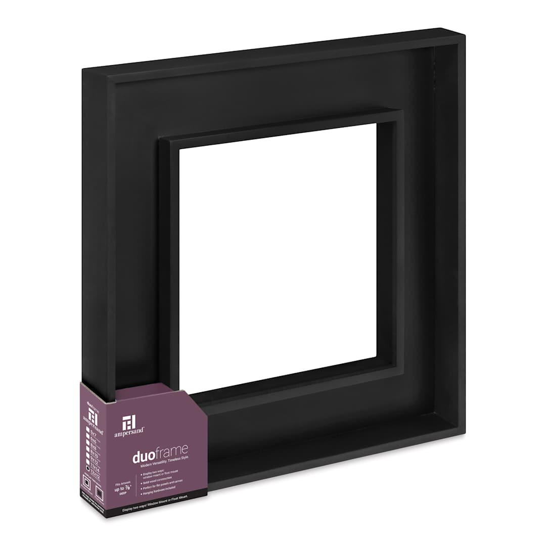 Open in modal - Ampersand DuoFrame - Black, 12" x 12"