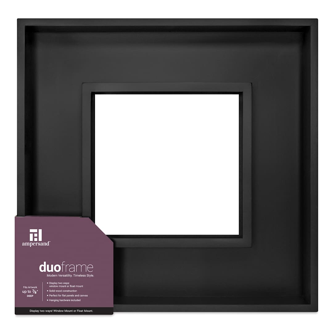 Open in modal - Ampersand DuoFrame - Black, 8" x 8"