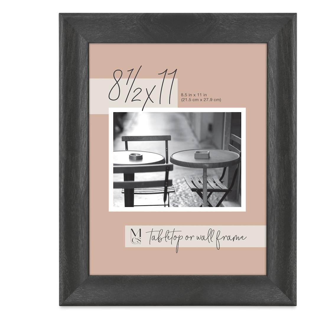 Open in modal - MCS Classic Edge Frame - 8-1/2" x 11", Black, with Easel Back