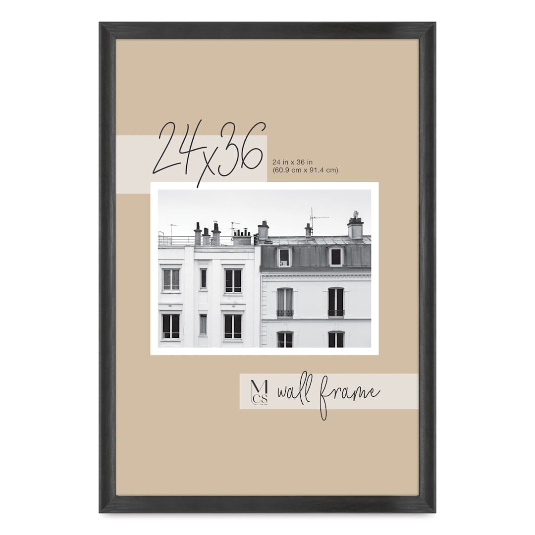 Open in modal - MCS Classic Edge Frame - 24" x 36", Black