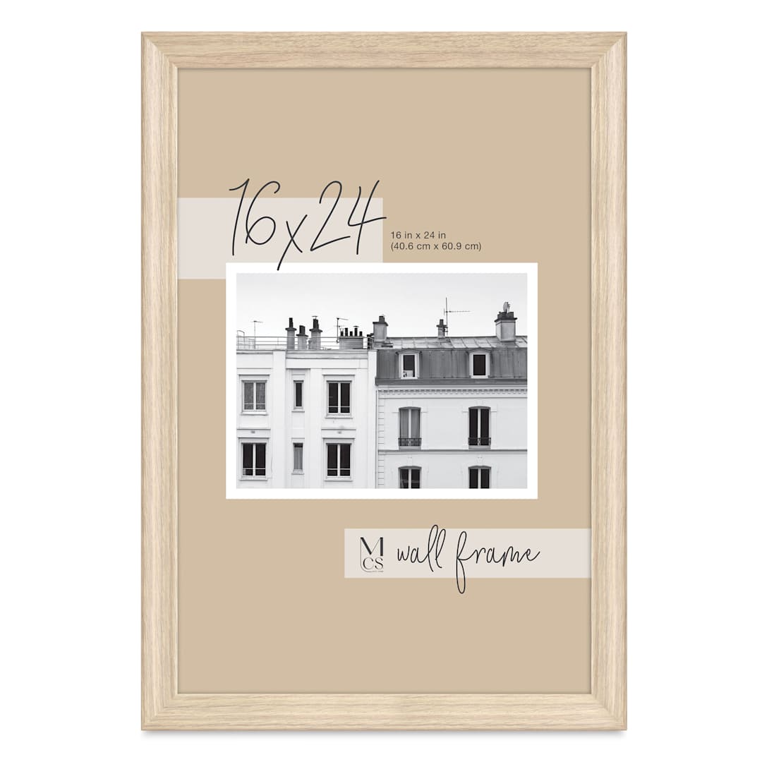 Open in modal - MCS Classic Edge Frame - 16" x 24", Natural