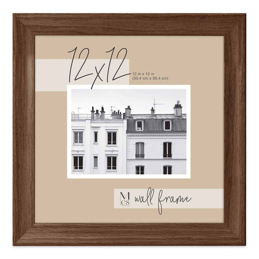 Open in modal - MCS Classic Edge Frame - 12" x 12" Walnut